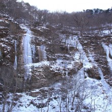 中津峡・出合「氷の滝」