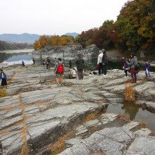 長瀞岩畳周辺紅葉