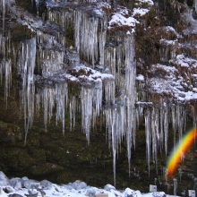 大滝三十槌の氷柱