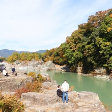 長瀞紅葉 岩畳周辺