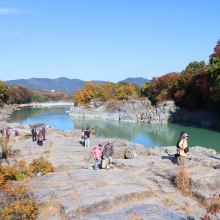 長瀞紅葉 岩畳周辺