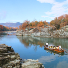 長瀞紅葉 岩畳周辺の画像