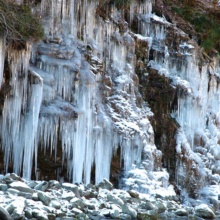 三十槌の氷柱の画像