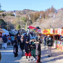 寶登山神社初詣の様子