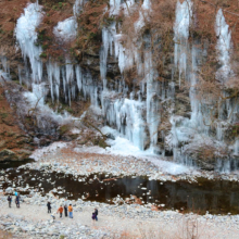 三十槌の氷柱の画像