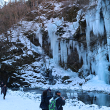 三十槌の氷柱