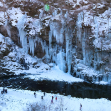 三十槌の氷柱