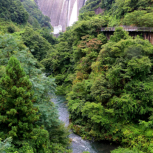 浦山ダム洪水調節中の画像