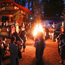 皆野椋神社かがり火獅子舞の画像