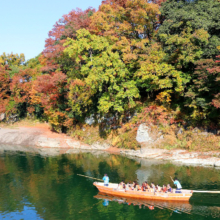 長瀞紅葉 岩畳周辺の画像