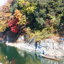 長瀞紅葉 岩畳周辺の画像