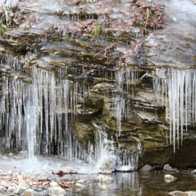 三十槌の氷柱の画像