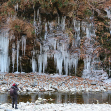 三十槌の氷柱の画像