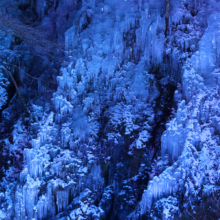 尾ノ内百景（冷っけぇ～）の氷柱ライトアップの画像