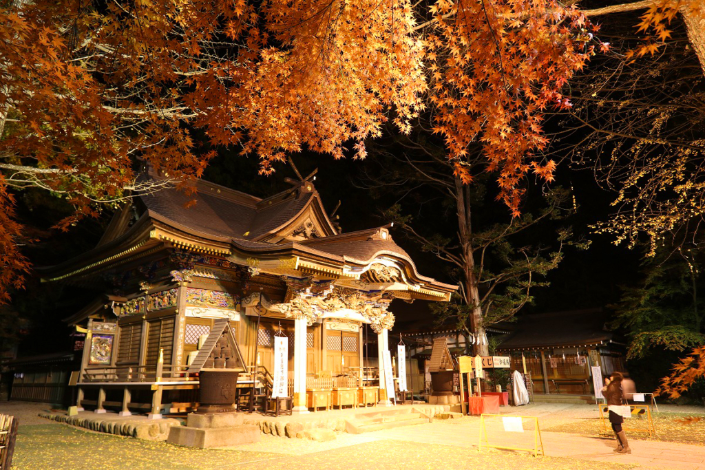 寶登山神社紅葉ライトアップ