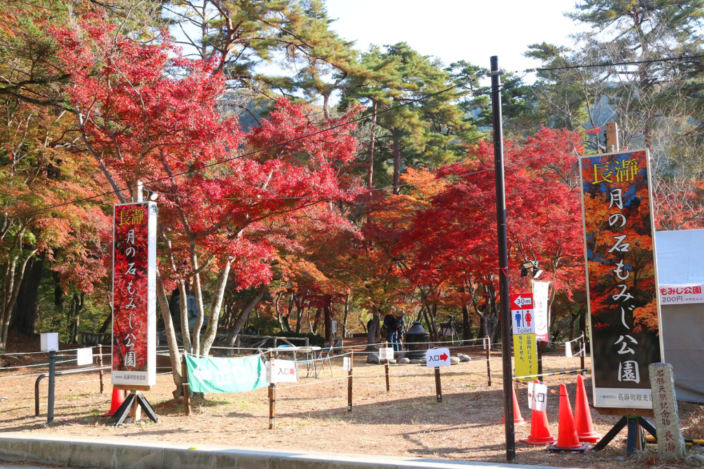 月の石もみじ公園紅葉の画像