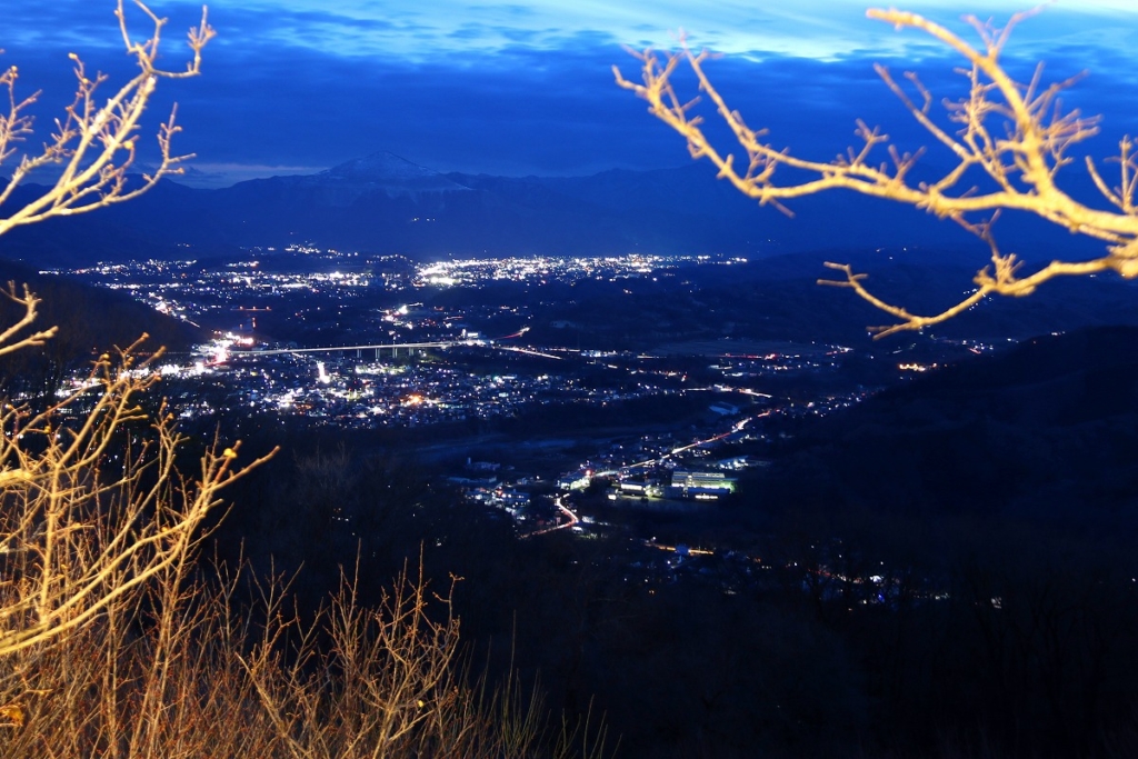 宝登山ロウバイ園ライトアップの画像