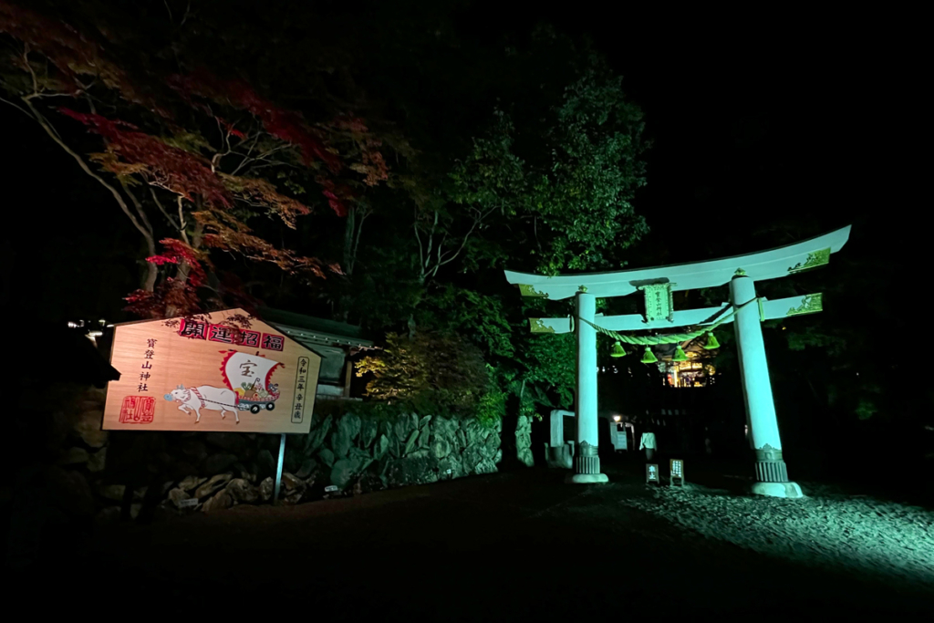 寶登山神社紅葉ライトアップの画像