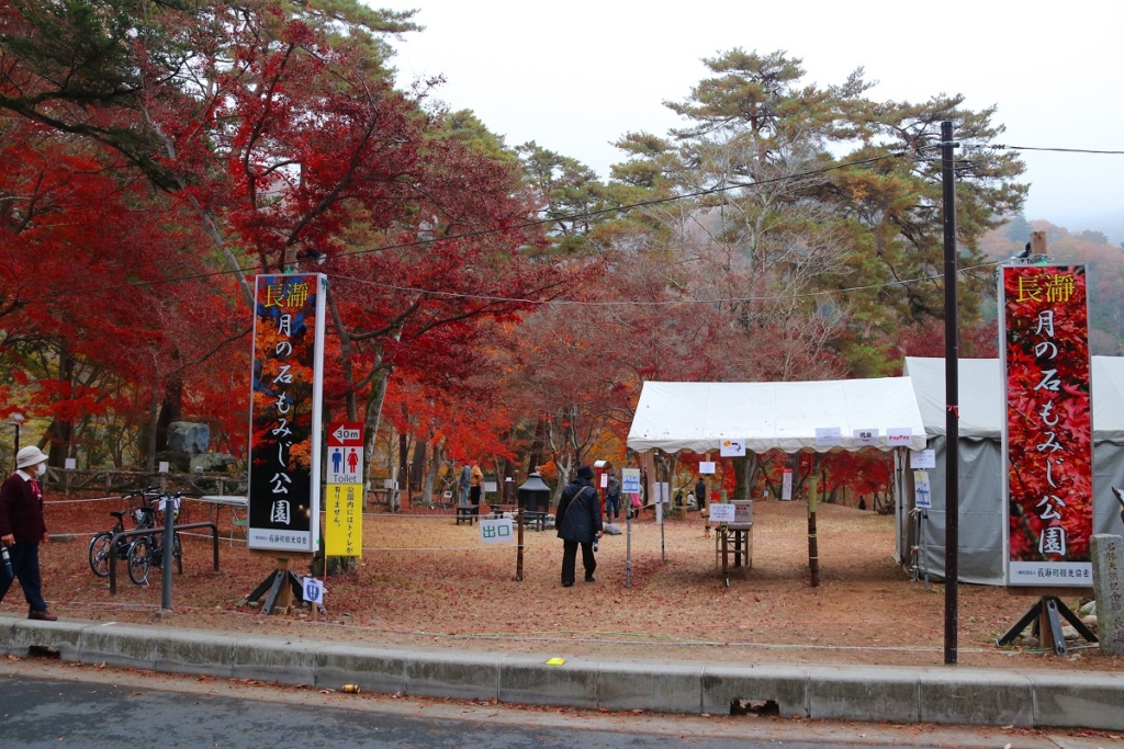 月の石もみじ公園紅葉の画像