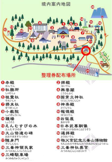 三峯神社案内図の画像
