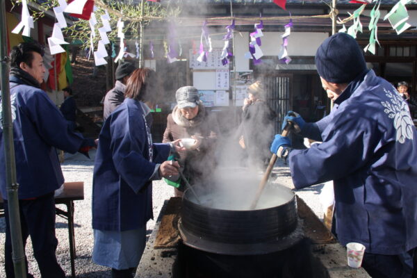 不動寺の七草粥まつり