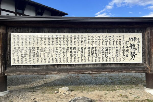 令和7年龍勢打ち上げ順